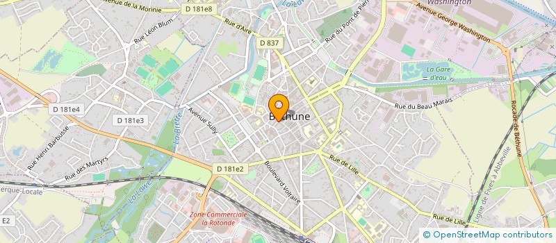 localisation de l'entreprise PAMIMMO  BETHUNE