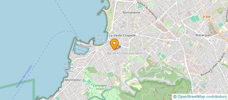 localisation de l'entreprise PAMINA à MARSEILLE 8EME
