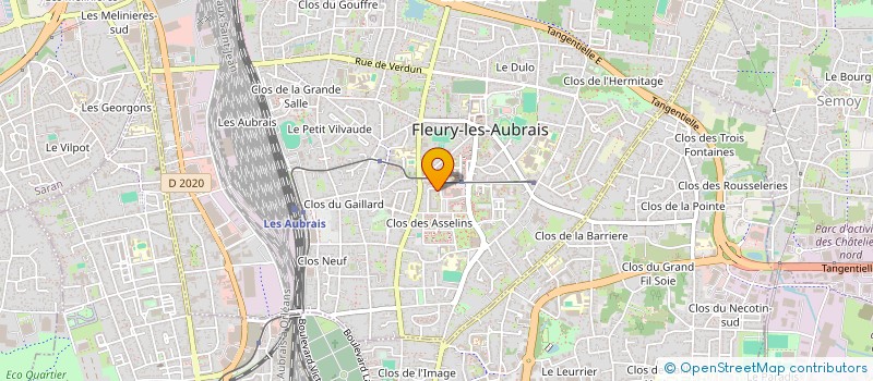 localisation de l'entreprise PAMIR à FLEURY-LES-AUBRAIS