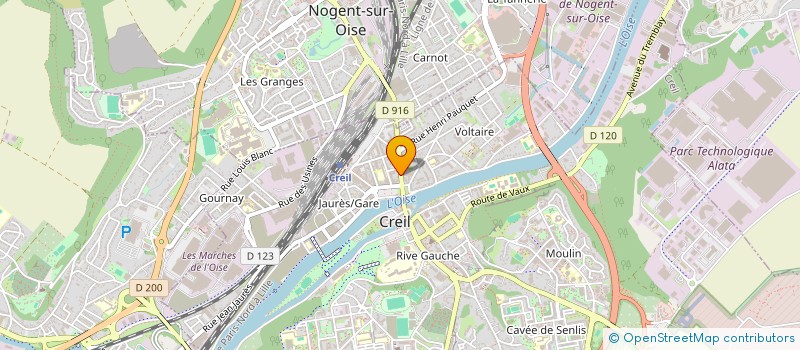 localisation de l'entreprise PAMIR GRILL  CREIL