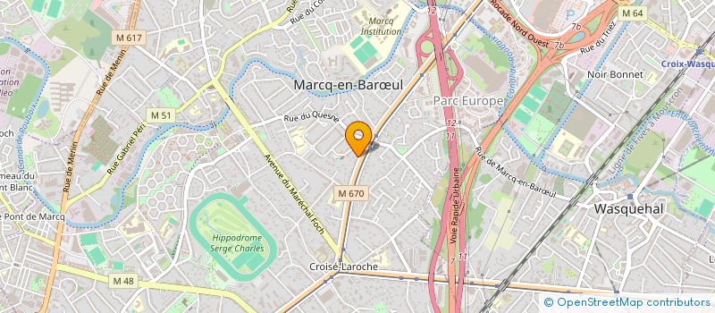 localisation de l'entreprise PAMLAAS à MARCQ-EN-BARŒUL