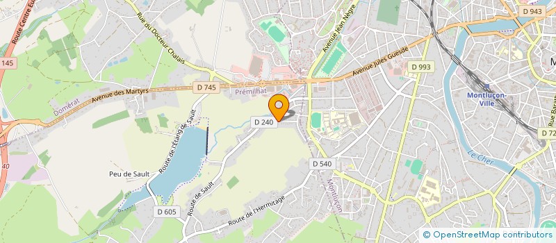 localisation de l'entreprise PAMM'S  PREMILHAT