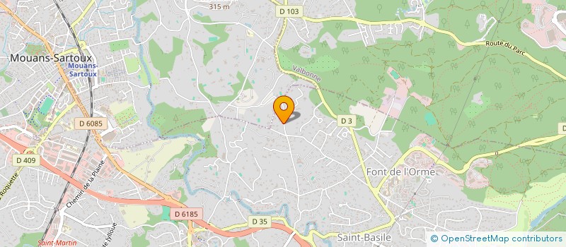 localisation de l'entreprise PAMN3C à MOUGINS