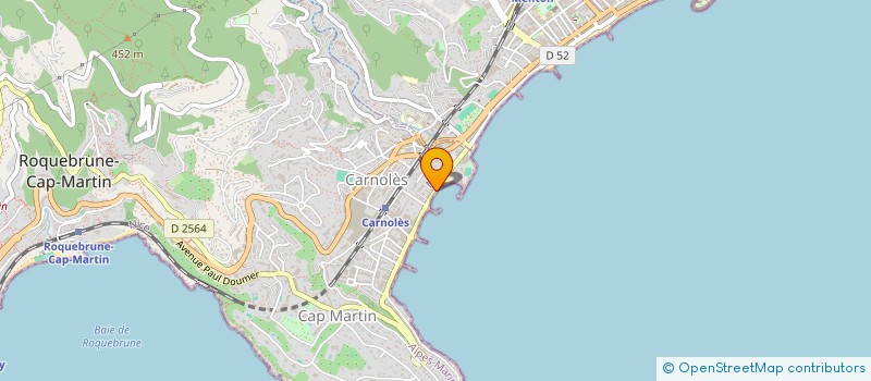 localisation de l'entreprise PAMO à ROQUEBRUNE-CAP-MARTIN