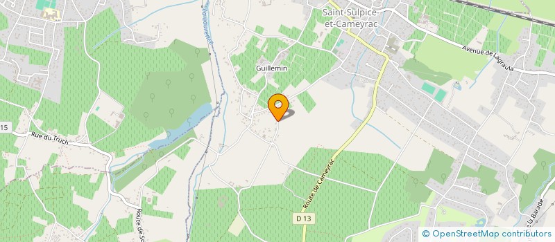 localisation de l'entreprise PAMODA  SAINT-SULPICE-ET-CAMEYRAC