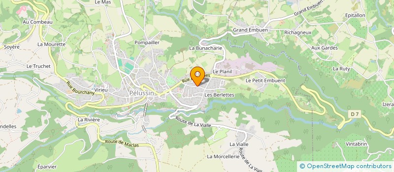 localisation de l'entreprise PAMOTEX à PELUSSIN
