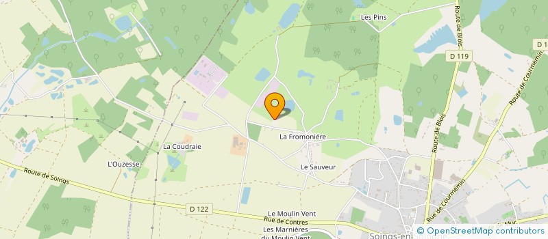 localisation de l'entreprise PAMOUNE  SOINGS-EN-SOLOGNE