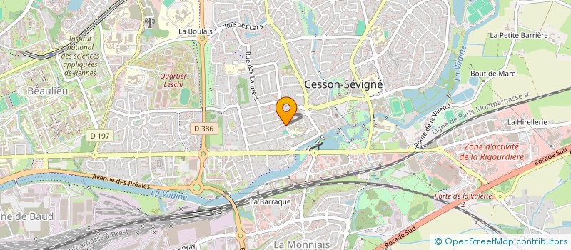 localisation de l'entreprise PAMPA  CESSON-SEVIGNE