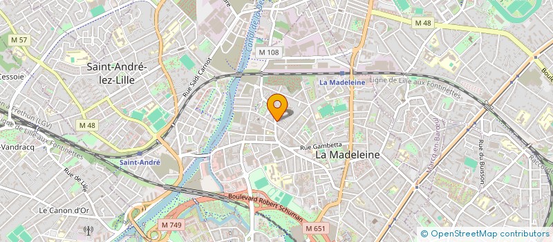 localisation de l'entreprise PAMPI MARKET à LA MADELEINE