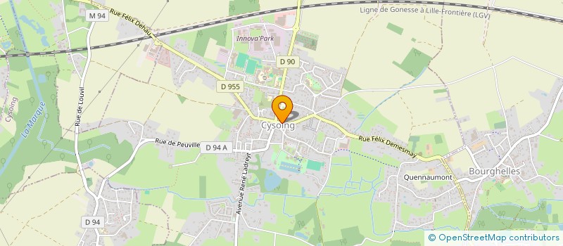 localisation de l'entreprise PAMPILLE  CYSOING