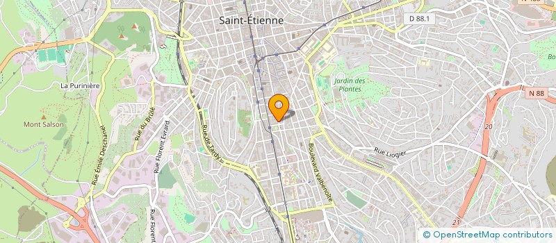 localisation de l'entreprise PAMPILLE MUSICALE  SAINT-ETIENNE