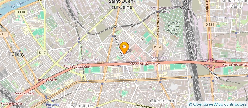 localisation de l'entreprise PAMPLEMOUSSE à SAINT-OUEN-SUR-SEINE