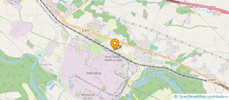 localisation de l'entreprise PAMPOU  LACQ