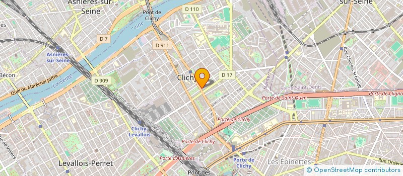 localisation de l'entreprise PAMS à CLICHY