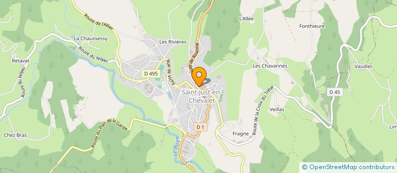 localisation de l'entreprise PAMTOES  SAINT-JUST-EN-CHEVALET