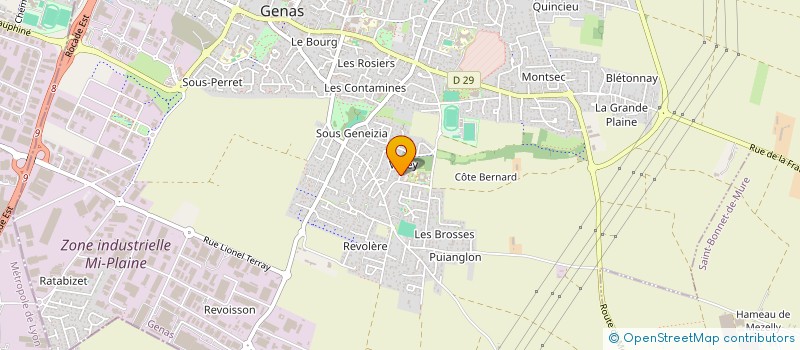 localisation de l'entreprise PAMY  GENAS