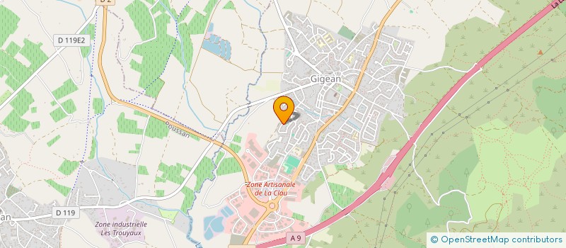 localisation de l'entreprise PAMYCLO  GIGEAN