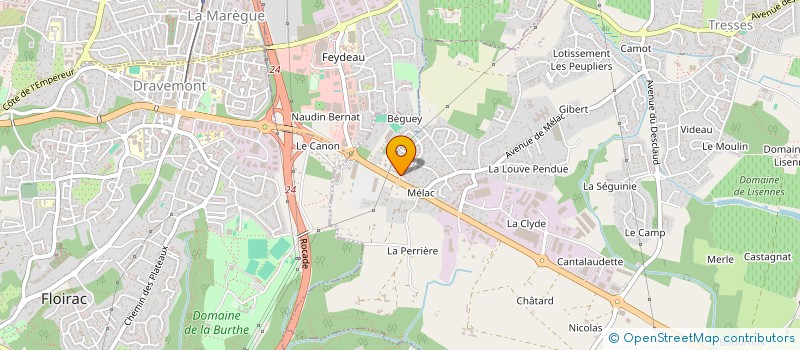 localisation de l'entreprise PAN à TRESSES