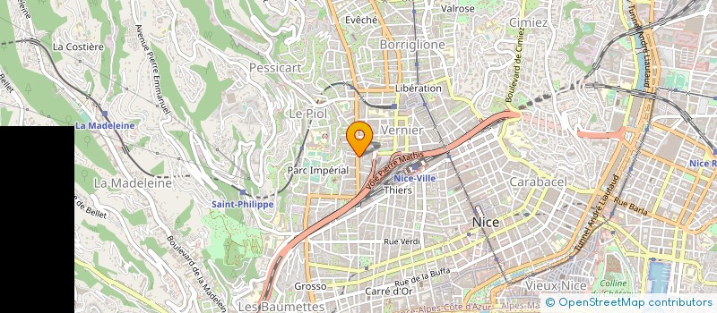 localisation de l'entreprise PAN AMERICAN PIZZA à NICE