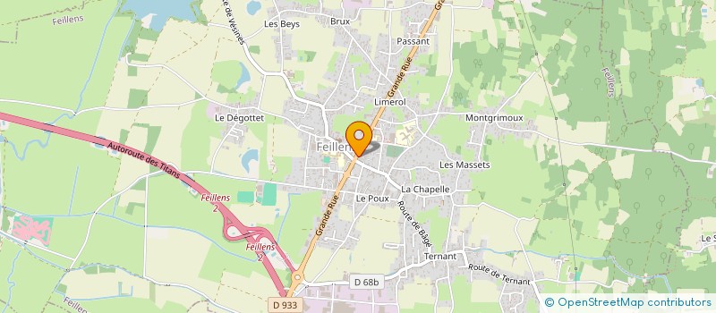 localisation de l'entreprise PAN'S & CO à FEILLENS