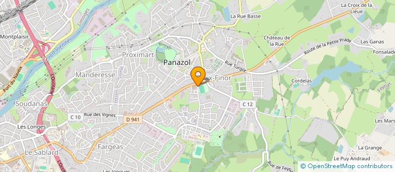 localisation de l'entreprise PANA à PANAZOL