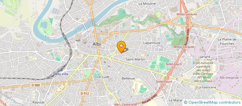 localisation de l'entreprise PANABAB  ALBI