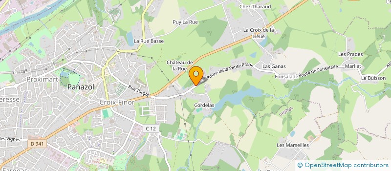 localisation de l'entreprise PANABATI 87 à PANAZOL