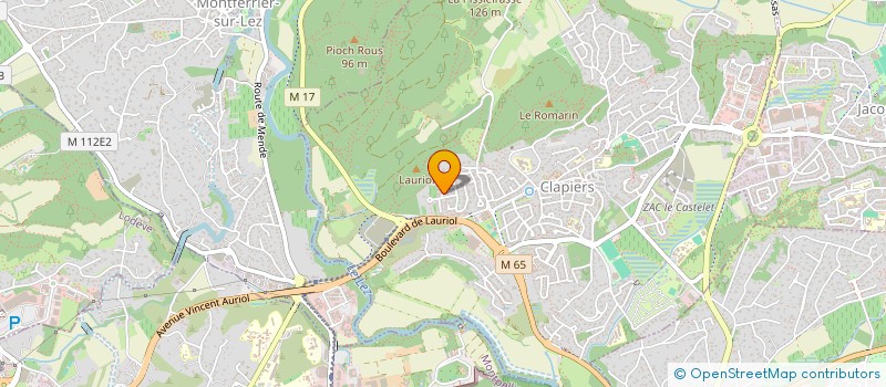 localisation de l'entreprise PANABIERES - LE CLOS DES VIGNES  CLAPIERS