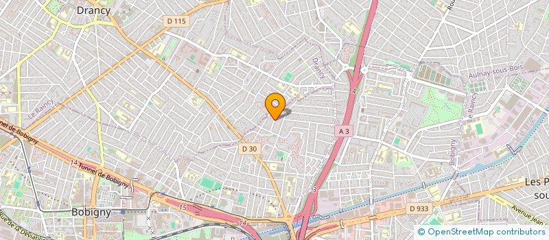 localisation de l'entreprise PANACCOR  BOBIGNY