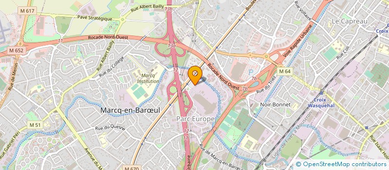 localisation de l'entreprise PANACHAT à MARCQ-EN-BARŒUL