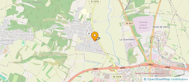 localisation de l'entreprise PANACHE  AHUY