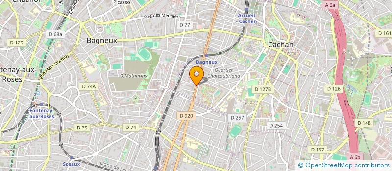 localisation de l'entreprise PANAFRICAINE POUR L'EDUCATION LA CULTURE LE SPORT ET LA SANTE PANAFRICA  BAGNEUX