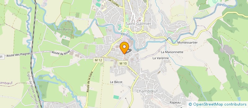 localisation de l'entreprise PANAM  SAINT-GALMIER