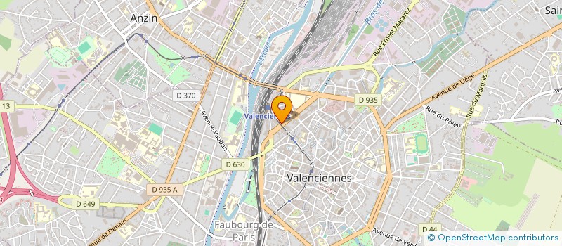 localisation de l'entreprise PANAM COIFFURE  VALENCIENNES