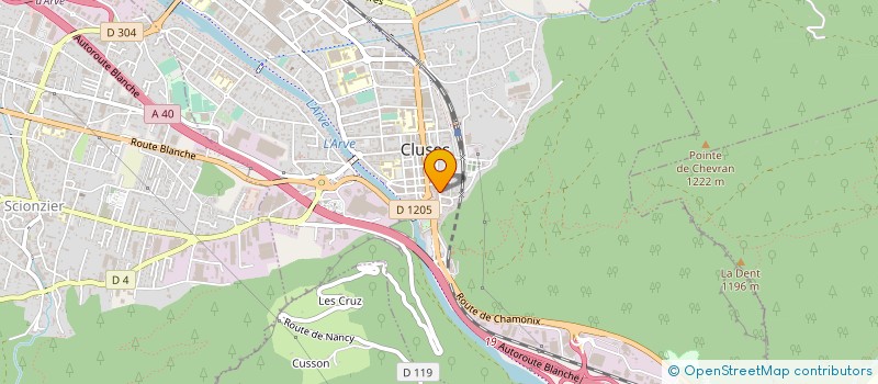 localisation de l'entreprise PANAM COIFFURE  CLUSES