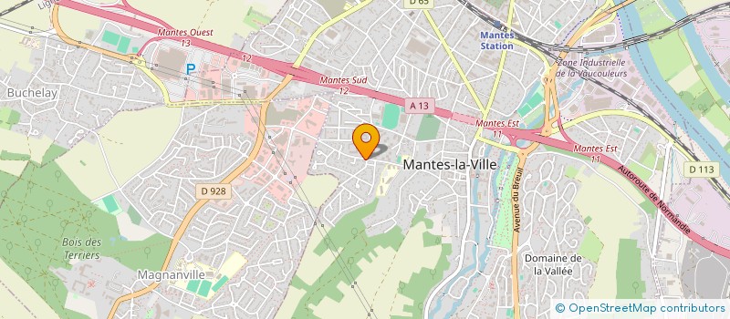 localisation de l'entreprise PANAM COMPUTER à MANTES-LA-VILLE