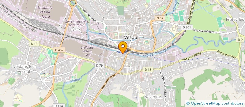 localisation de l'entreprise PANAMA COUPE  VESOUL