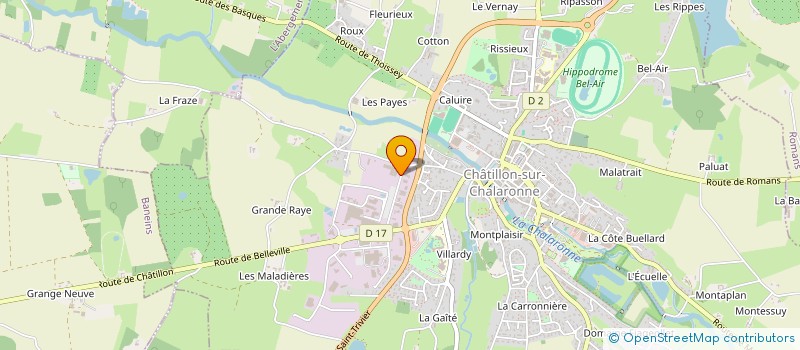 localisation de l'entreprise PANAMALEWICZ  CHATILLON-SUR-CHALARONNE