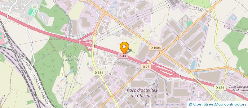 localisation de l'entreprise PANAME 20  SAINT-QUENTIN-FALLAVIER