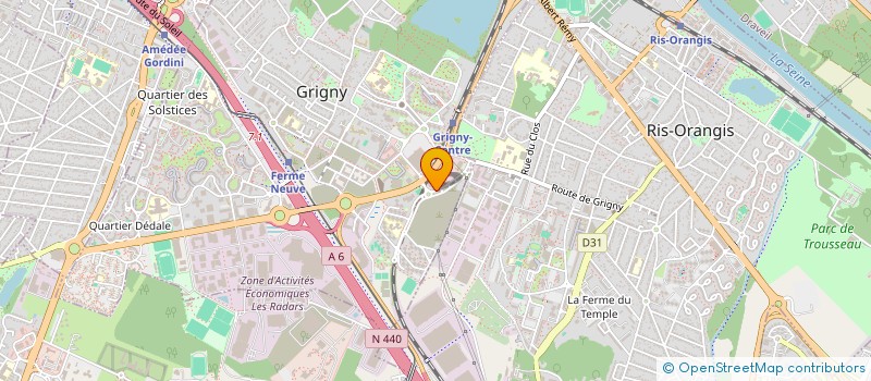 localisation de l'entreprise PANAME 3  GRIGNY