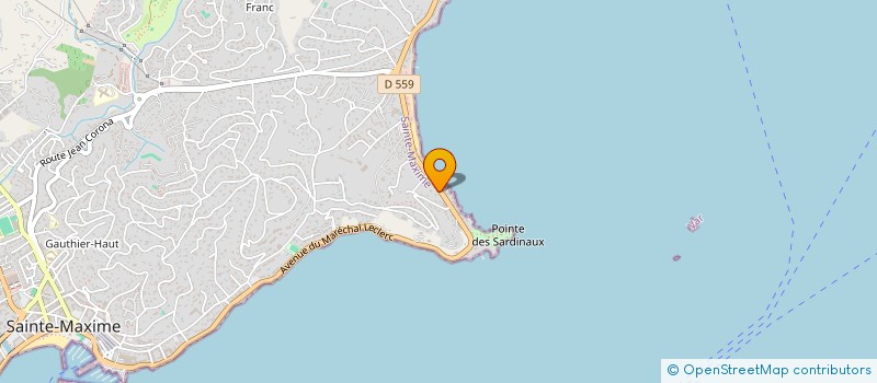localisation de l'entreprise PANAME 83 à SAINTE-MAXIME