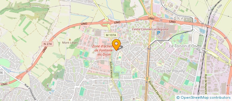 localisation de l'entreprise PANAME à DIJON