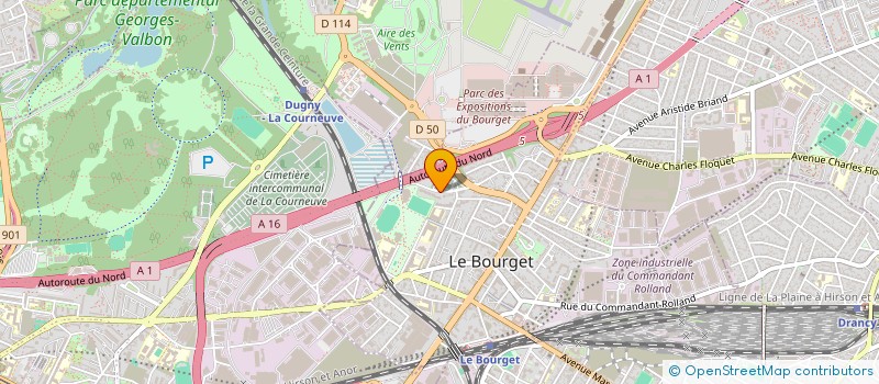 localisation de l'entreprise PANAME DRIVER 75  LE BOURGET