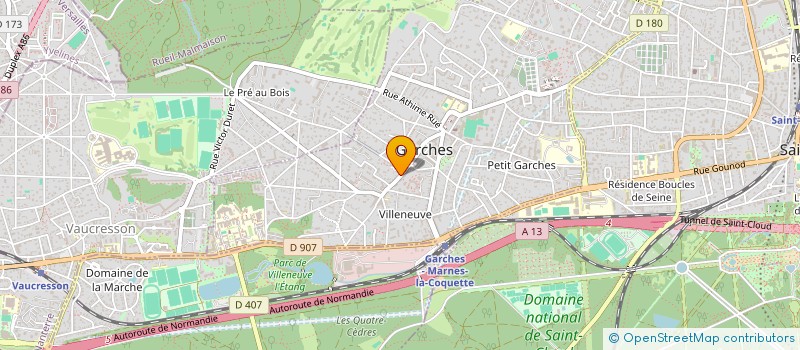 localisation de l'entreprise PANARCHEO à GARCHES