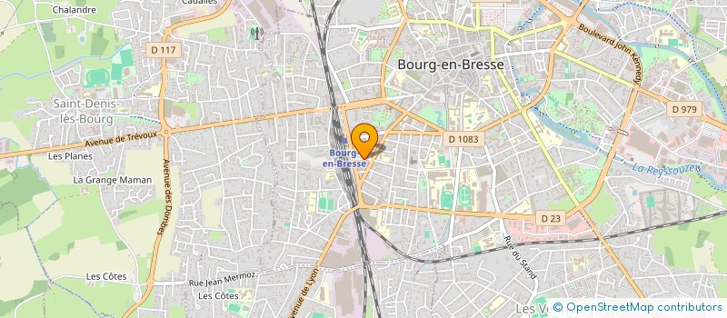 localisation de l'entreprise PANAREVA à BOURG-EN-BRESSE