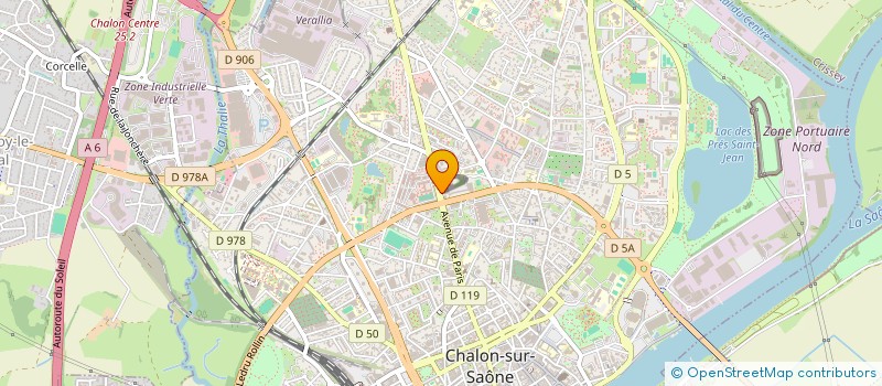 localisation de l'entreprise PANAS à CHALON-SUR-SAONE