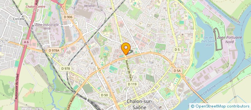 localisation de l'entreprise PANAS SERVICE  CHALON-SUR-SAONE