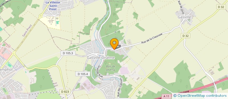 localisation de l'entreprise PANASERVICE à GASVILLE-OISEME