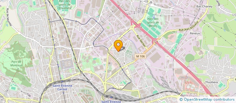 localisation de l'entreprise PANASUN  SAINT-ETIENNE