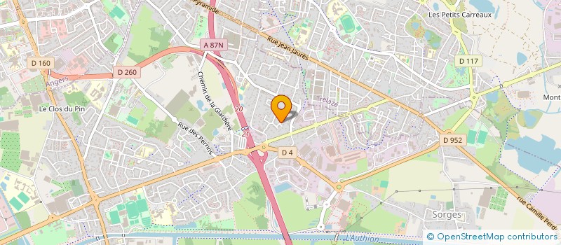 localisation de l'entreprise PANATHENEES  LES PONTS-DE-CE